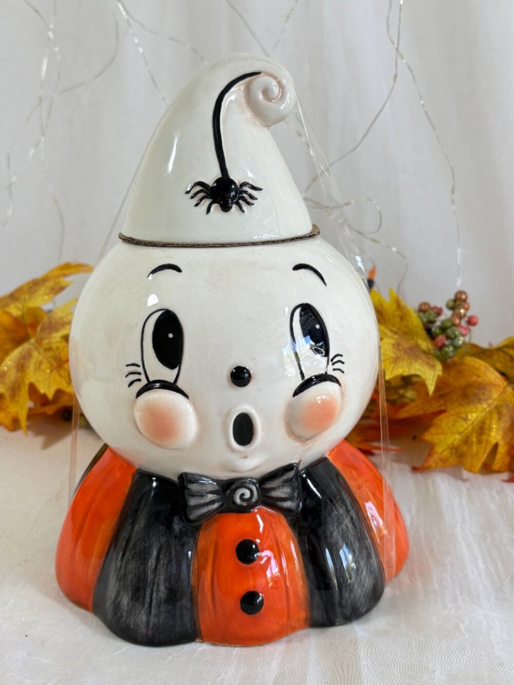 Johanna Parker Halloween Gus Ghost Kooky Spooky Figural Cookie Jar 2026 NEW - Picture 6 of 7